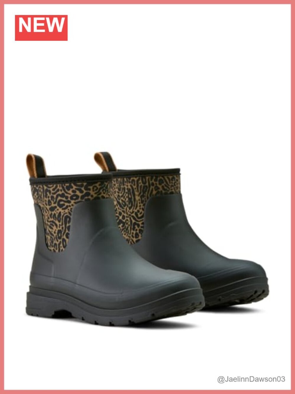 Women's Shortie Rain Boots Waterproof Rubber Ankle Pull-On - Picture 6 of 6